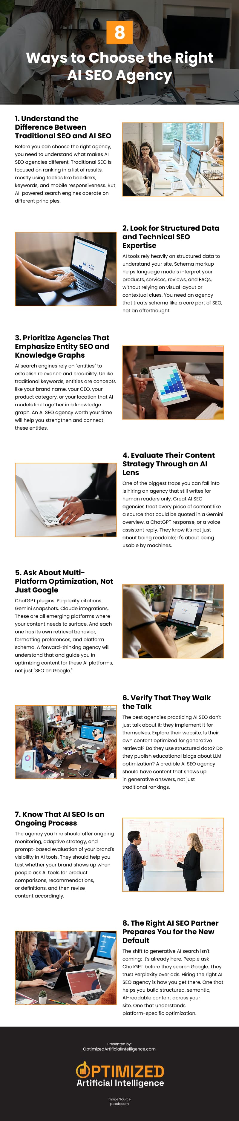 8 Ways to Choose the Right AI SEO Agency Infographic 8 Ways to Choose the Right AI SEO Agency Infographic